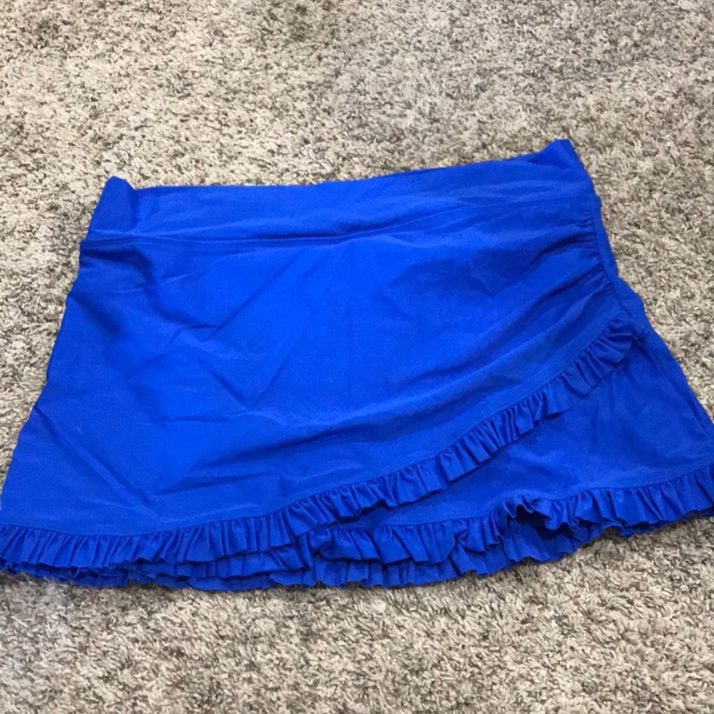 Lime Ricki Ruffle Swim Skirt